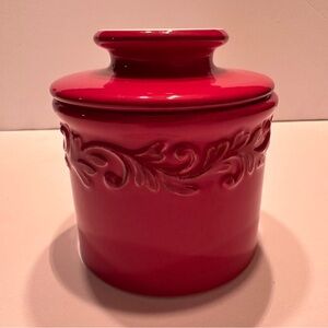 Red Butter Bell Crock